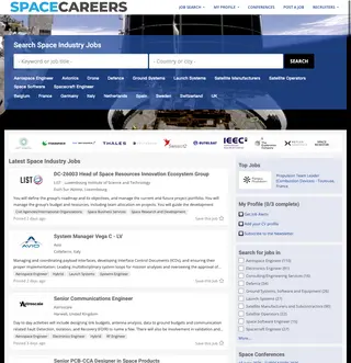 Space-Careers platform preview