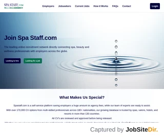 Spa Staff.com platform preview