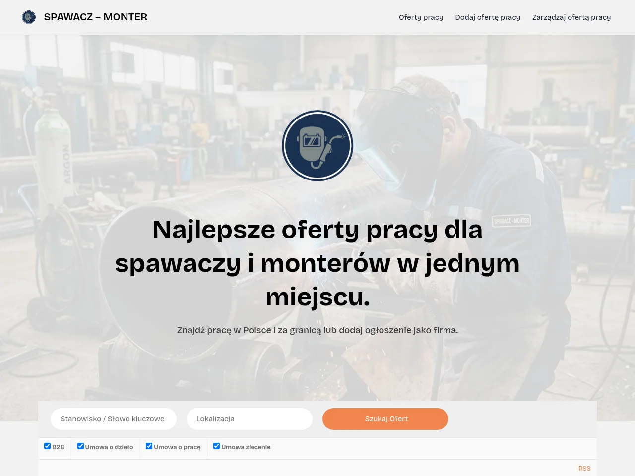SPAWACZ – MONTER website screenshot