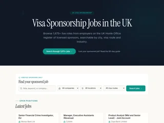 Sponsored Jobs UK screenshot preview