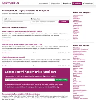 Správný krok.cz platform preview