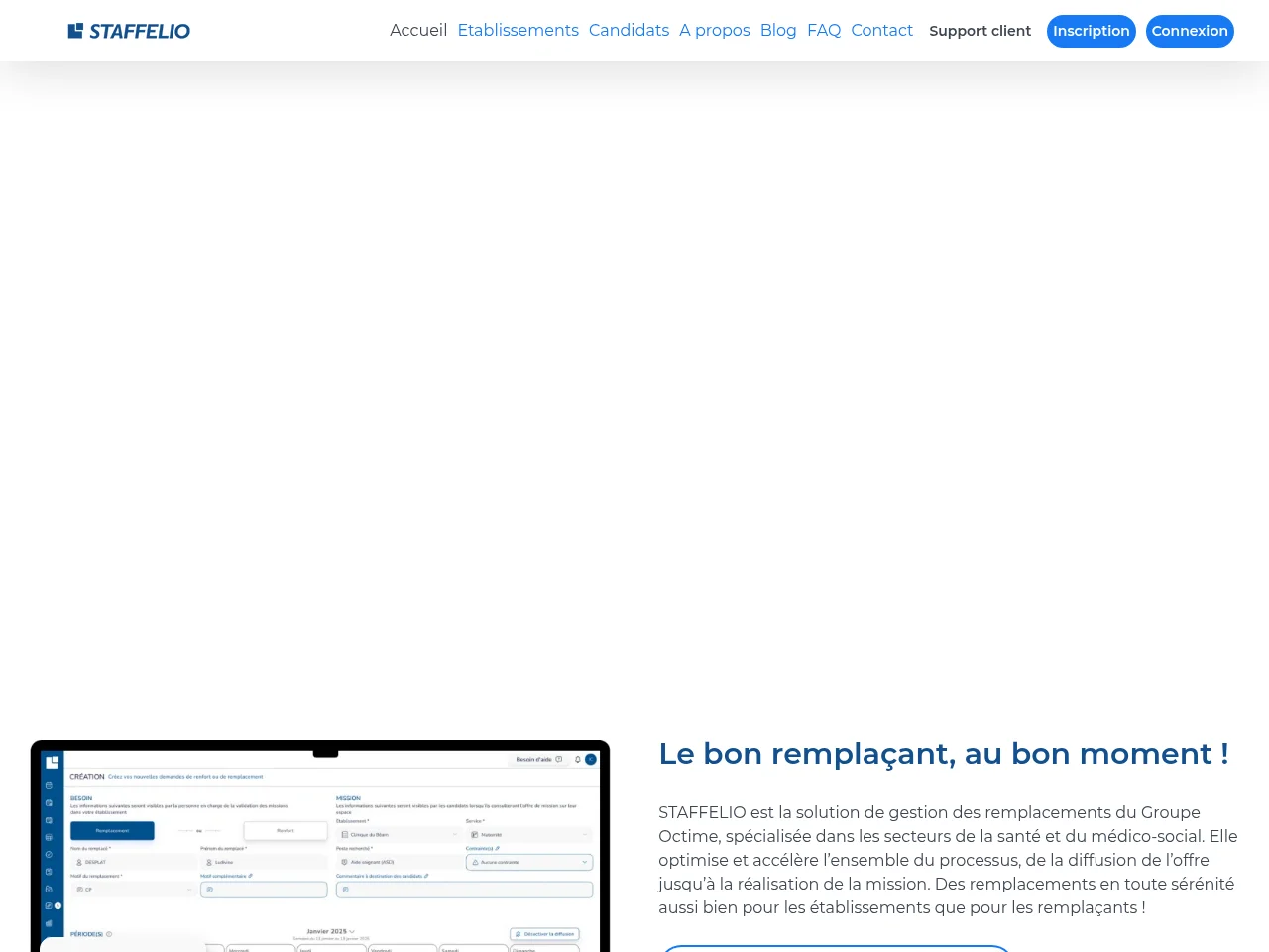 Staffelio screenshot Staffelio job board platform screenshot showing job search interface
