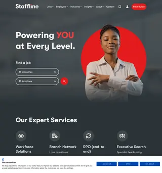 Staffline Recruitment Ireland platform preview