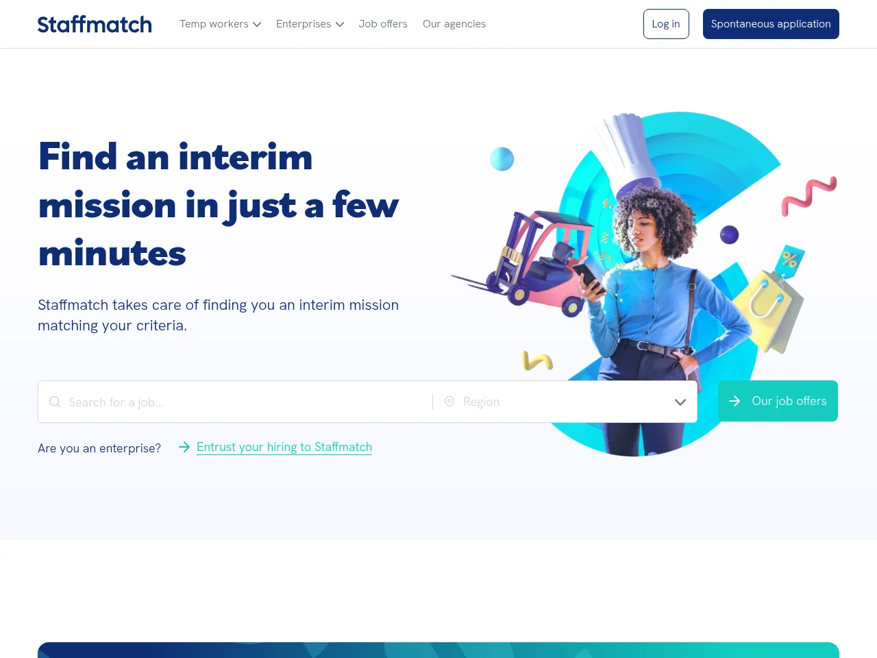 Staffmatch website screenshot