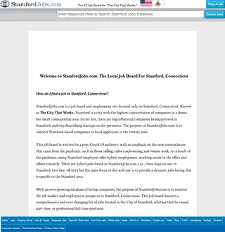Stamford Jobs platform preview