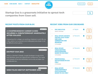Startup Goa screenshot preview Startup Goa screenshot preview