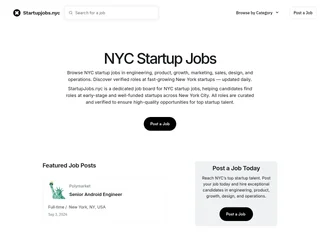 StartupJobs.nyc screenshot preview