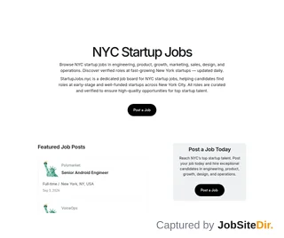 StartupJobs.nyc platform preview StartupJobs.nyc platform preview
