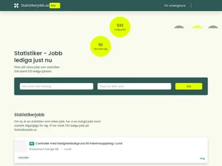 Statistikerjobb screenshot preview Statistikerjobb screenshot preview