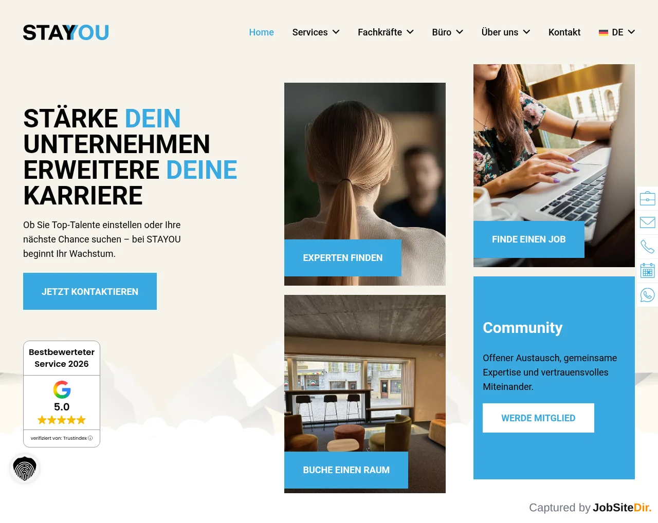 Stayou screenshot Stayou website screenshot
