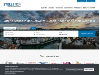 stellen24.ch platform preview