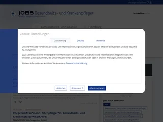 Stellenangebote-Gesundheits- und Krankenpfleger.de platform preview