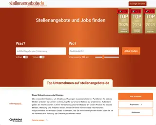 stellenangebote.de platform preview