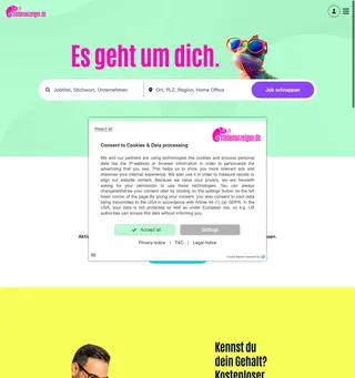 stellenanzeigen.de platform preview