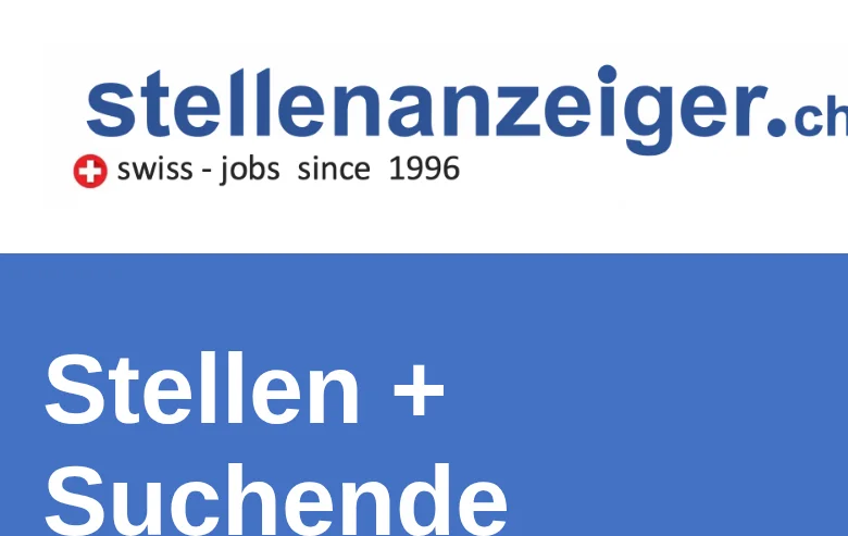 Stellenanzeiger.ch screenshot Stellenanzeiger.ch job board platform screenshot showing job search interface