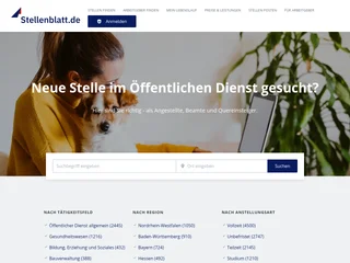 Stellenblatt.de platform preview
