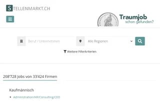 stellenmarkt.ch screenshot preview