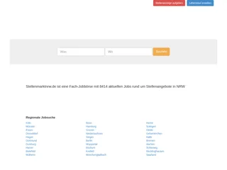 Stellenmarktnrw.de platform preview Stellenmarktnrw.de platform preview