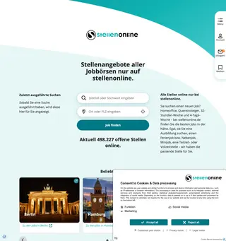 stellenonline.de platform preview
