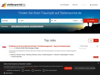 Stellenportal.de platform preview