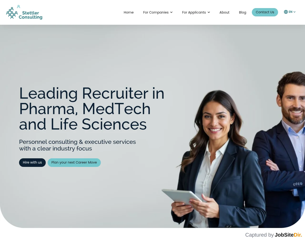 Stettler Consulting website screenshot