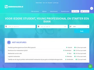 Studentenvacature.nl platform preview Studentenvacature.nl platform preview