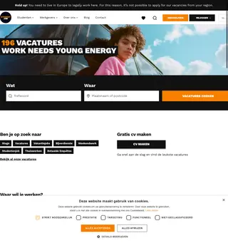 StudentJob.be platform preview