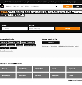 StudentJob UK screenshot preview