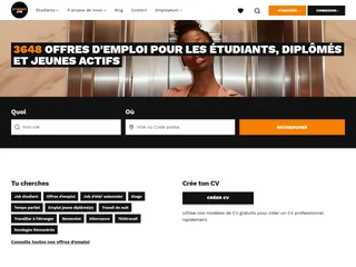 StudentJob FR platform preview