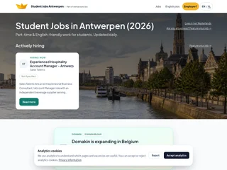 Student Jobs Antwerpen screenshot preview Student Jobs Antwerpen screenshot preview