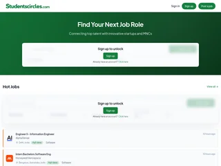 Studentscircles.com screenshot preview