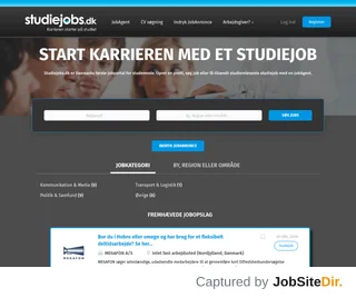 Studiejobs.dk platform preview Studiejobs.dk platform preview
