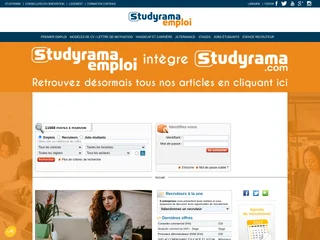 StudyramaEmploi platform preview