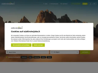 südtirolerjobs.it platform preview