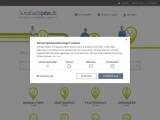Sundhedsjobs.dk screenshot preview