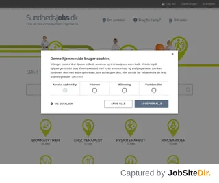 Sundhedsjobs.dk platform preview Sundhedsjobs.dk platform preview