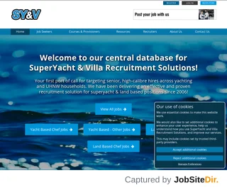 SuperYacht and Villa Jobs platform preview SuperYacht and Villa Jobs platform preview