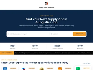 Supply Chain India Jobs platform preview