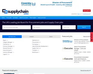 Supply Chain Online platform preview