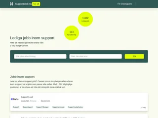 Supportjobb.nu screenshot preview