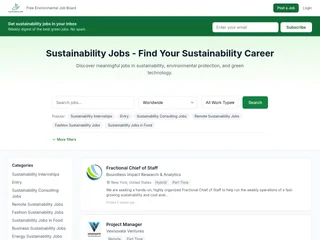 Sustainability Jobs platform preview