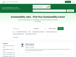 Sustainability Jobs screenshot preview