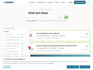 Sustainablejobs.nl platform preview