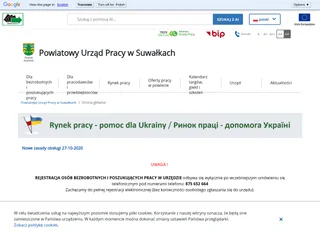 Powiatowy Urząd Pracy w Suwałkach screenshot preview Powiatowy Urząd Pracy w Suwałkach screenshot preview