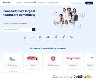 Swaasa Jobs platform preview