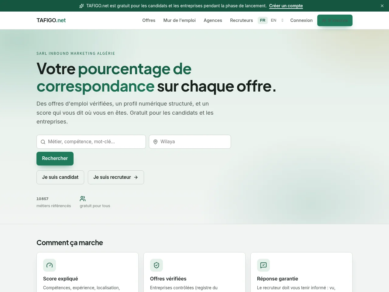 TAFIGO.net website screenshot