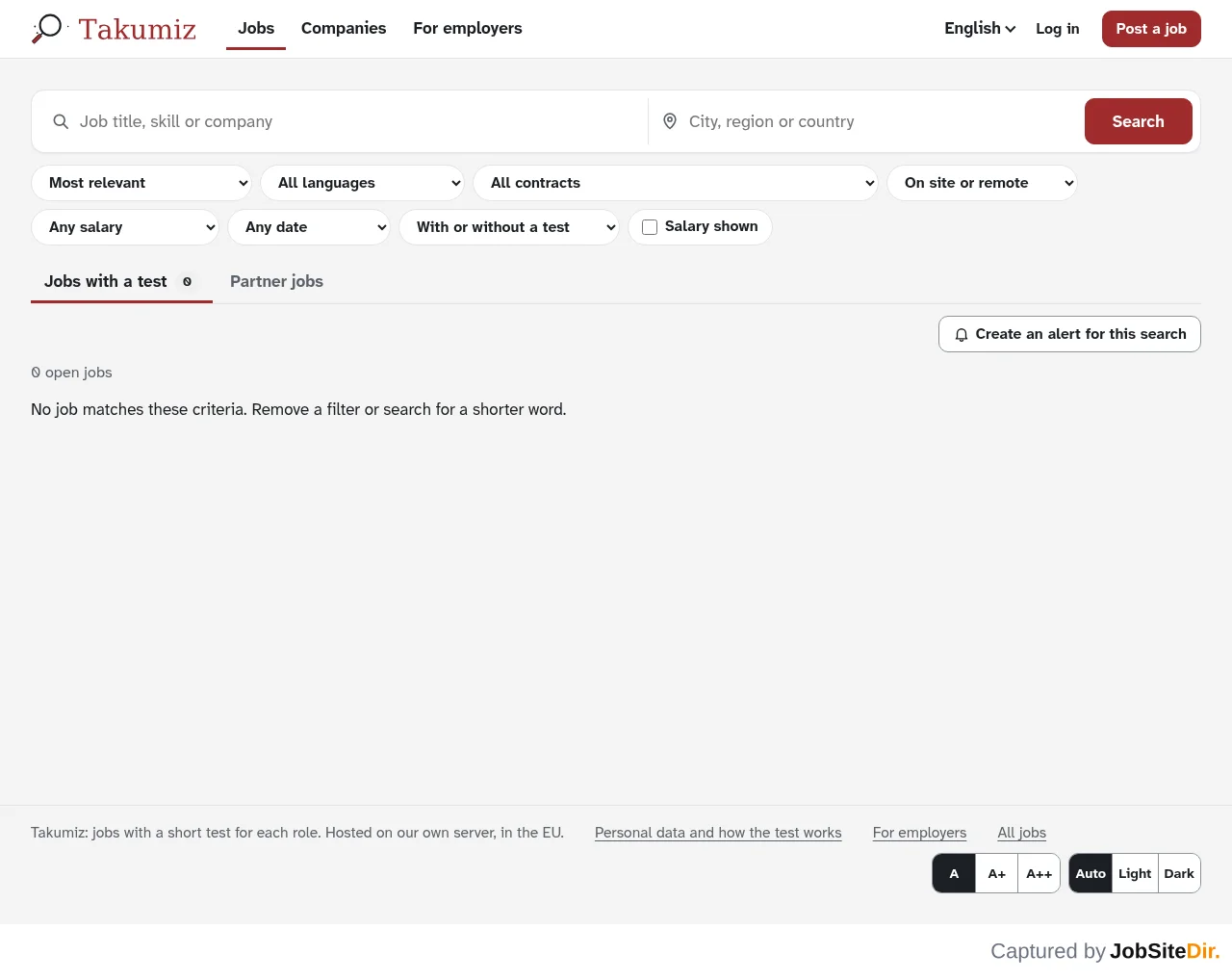 Takumiz website screenshot