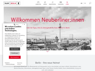 Talent Berlin screenshot preview Talent Berlin screenshot preview