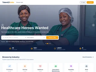 Talent21 Jobs platform preview