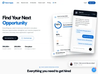 TalentApply platform preview TalentApply platform preview